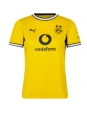 Ženske Nogometnih dresov Borussia Dortmund Ramy Bensebaini #5 Domači 2026-27 Kratki rokavi Ženske Nogometnih dresov Borussia Dortmund Ramy Bensebaini #5 Domači 2026-27 Kratki rokavi